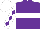 Silk - Purple, white hoop, white sleeves, purple diamonds, white cap