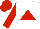 Silk - White, red triangle, red sleeves, red cap