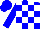 Silk - Blue and white checked