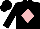 Silk - Black, pink diamond, black cap