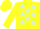 Silk - Yellow, Light Blue stars, Yellow cap
