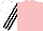 Silk - pink, black stripes on white sleeves, white cap