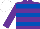 Silk - Purple, royal blue hoops, white cap