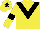 Silk - Yellow body, black chevron, yellow arms, black armlets, yellow cap, black star