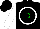 Silk - Black, white circle with green 'd', green and white sleeves