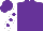 Silk - Purple, white sleeves, purple spots