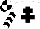 Silk - White, black cross of lorraine, chevrons on sleeves, black and white quartered cap
