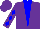 Silk - Purple, blue triangular panel, blue diamonds on slvs