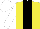 Silk - Yellow, black panel, white sleeves & cap