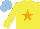 Silk - Yellow, Orange Star, Light Blue Cap