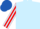 Silk - Light Blue, Red striped sleeves, Royal Blue cap