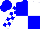Silk - Blue and white quarters, blue and white checked sleeves