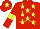 Silk - Red, yellow stars, armlets and star on cap