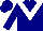 Silk - Navy blue, white 'v' emblem, white 'v' on sleeves
