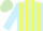 Silk - Light Blue and Yellow stripes, Light Green cap