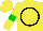 Silk - Yellow, Black Circle, yellow sleeves, green armlets