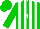 Silk - Green, white 'mt' in brown football, white stripes