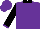 Silk - Purple, white horse emblem, '7ete racing' black collar, black sleeves, purple cuffs