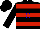 Silk - Black red bars blue ' c '