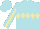 Silk - Powder blue, navy emblem on back, tan diamond hoop stripe on sleeves
