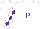 Silk - White, purple 'p,' purple diamonds on sleeves, white cap