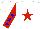 Silk - White, red star, red and blue stars on sleeves