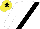 Silk - White, black sash, yellow cap, black star
