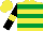 Silk - Yellow, emerald green hoops, black sleeves, yellow armlets, yellow cap