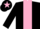 Silk - Black, Pink stripe and star on cap