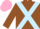 Silk - Brown, Light Blue cross belts, Pink cap