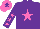 Silk - Purple body, rose star, purple arms, rose stars, rose cap, purple star