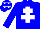 Silk - Blue body, white cross of lorraine, blue arms, blue cap, white stars