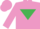 Silk - Mauve, Emerald Green inverted triangle