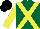 Silk - Dark green, yellow cross belts and sleeves, black cap