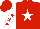 Silk - Red, White Star, Red Stars on sleeves