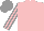 Silk - Pink, grey striped sleeves, grey cap