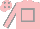 Silk - Pink body, grey hollow box, pink arms, grey seams, pink cap, grey diamonds