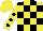 Silk - Yellow, black blocks, black dots on yellow slvs