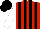 Silk - Red body, black striped, white arms, black cap