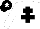 Silk - White, black cross of lorraine, black cap, white star