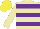 Silk - Beige, purple hoops, yellow cap