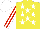 Silk - Yellow, white stars, red & white striped sleeves, white cap