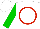 Silk - White, red circled green rh emblem, red sleeve, green sleeve