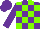 Silk - Purple, neon green blocks