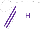 Silk - White, purple 'h', white stripes on purple sleeves, white cap