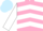 Silk - Pink, white chevrons and sleeves, light blue cap