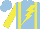Silk - Light blue, yellow braces and lightning bolt, yellow sleeves