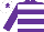 Silk - Purple and white hoops, white cap, purple star