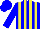 Silk - Blue, and yellow stripes