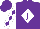 Silk - Purple, purple 'j' on white diamond, purple diamonds on white sleeves